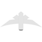 Ekena Millwork Davenport Architectural Grade PVC Gable Bracket, 36"W x 13 1/2"H x 2"D x 4"F, 9/12 Pitch GBP036X14X0204DAV00 - alternate 2